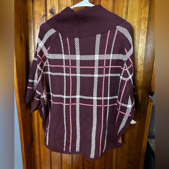 LOFT petite holiday sweater poncho turtleneck new‎ with tags size XS - Picture 2 of 6